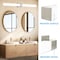 Luxrite 48 Inch Square LED Vanity Light Over Mirror Brushed Nickel 5CCT 2700K-5000K 38W 2800LM Dimmable ETL LR32179-1PK - alternate 5